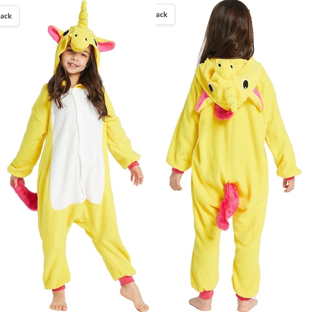 NWOT Kids Unicorn Onesie Pajamas for Girl Costume Animal Cosplay Sleepwear